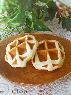 卵不使用♥もっちりお豆腐ワッフル-レシピのメイン写真