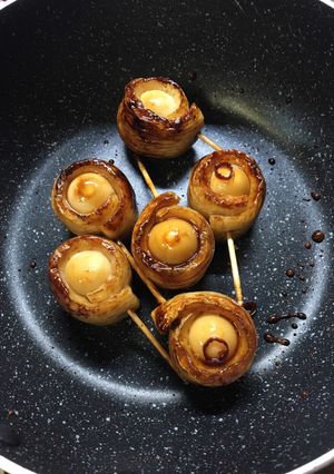 竹輪巻きうずらの照り焼き♡お弁当♡-レシピのメイン写真