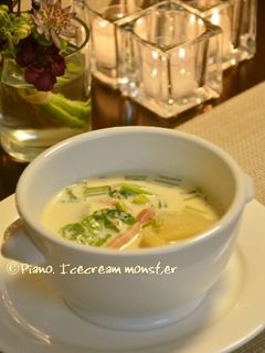 蕪とベーコンのミルクスープ-レシピのメイン写真