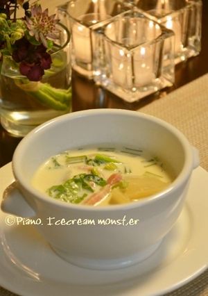 蕪とベーコンのミルクスープ-レシピのメイン写真