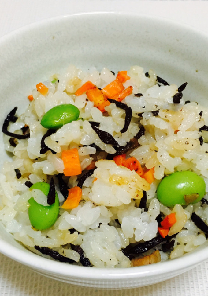 枝豆とひじきの混ぜごはん-レシピのメイン写真