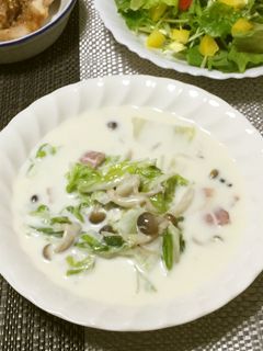トロリ簡単♡白菜のミルク煮♡-レシピのメイン写真