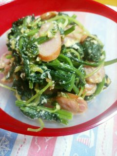 ☆ほうれん草と豆苗のバター炒め☆-レシピのメイン写真