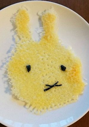 かわいい!?うさぎのチーズせんべい-レシピのメイン写真