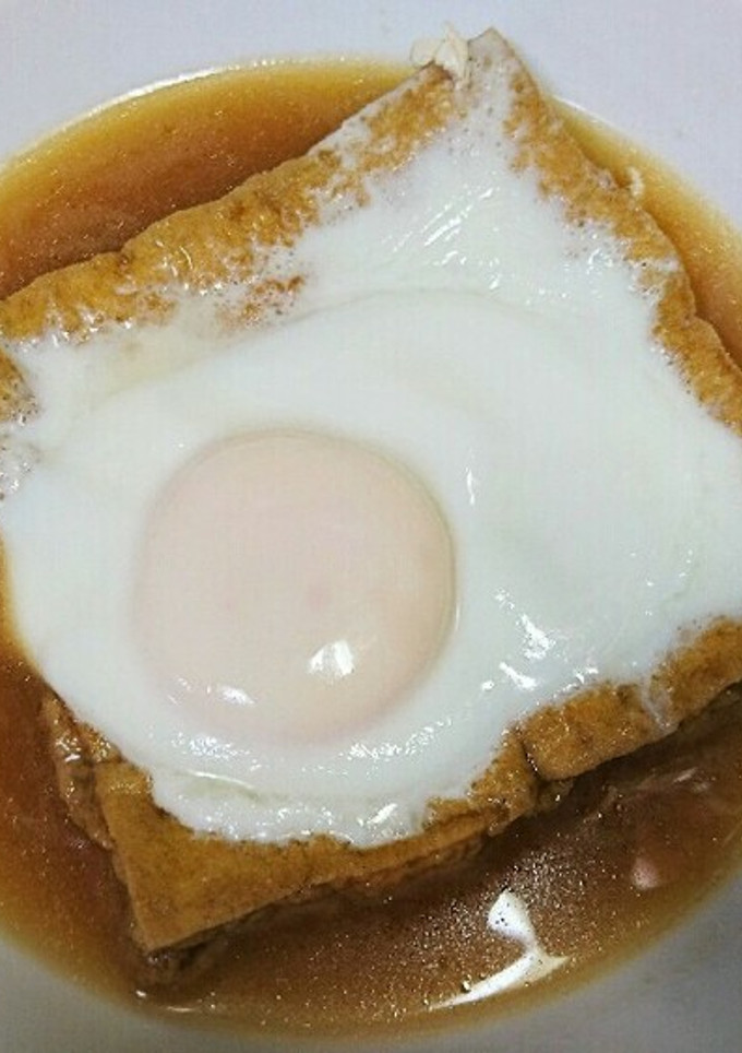 めんつゆで煮ただけ☆厚揚げたまご☆-レシピのメイン写真