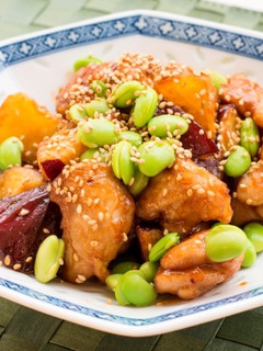 鶏肉といもジェンヌの黒酢がらめ-レシピのメイン写真
