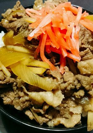 簡単楽ちん牛丼-レシピのメイン写真