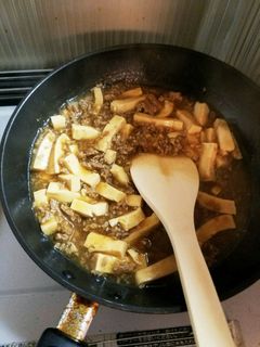 豆腐と挽肉の炒め物-レシピのメイン写真