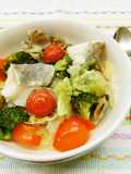旬の白身魚と野菜のイタリアン蒸し