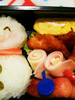 にっこり❤雪だるま弁当⛄-レシピのメイン写真