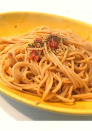 エビ風味！トマトクリームスパゲティ。-レシピのメイン写真