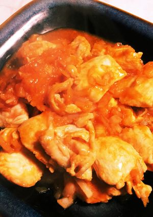 簡単!海老チリ風・鶏むね肉-レシピのメイン写真