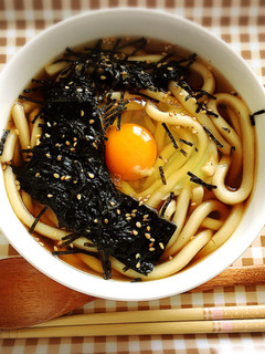 簡単☆ちょっぴり甘い海苔たまうどん-レシピのメイン写真
