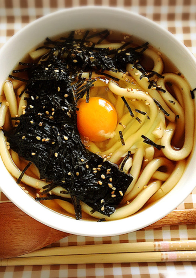 簡単☆ちょっぴり甘い海苔たまうどん-レシピのメイン写真