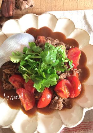 牛肉とトマトのオイスター炒め-レシピのメイン写真