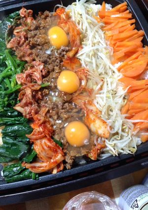 ホットプレートでお手軽♪石焼きビビンパ☆-レシピのメイン写真