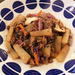 รูปของ 大根とひき肉の中華風炒め