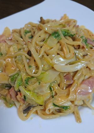 絶妙！！大磯屋キムチクリーム焼そば-レシピのメイン写真