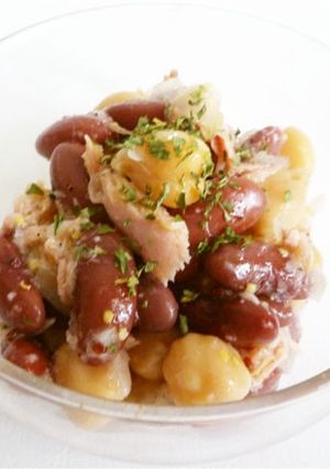 ひよこ豆とレッドキドニーとツナのサラダ-レシピのメイン写真