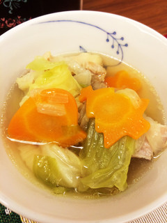 胃腸炎の回復期に☆鶏肉と野菜のスープ煮-レシピのメイン写真