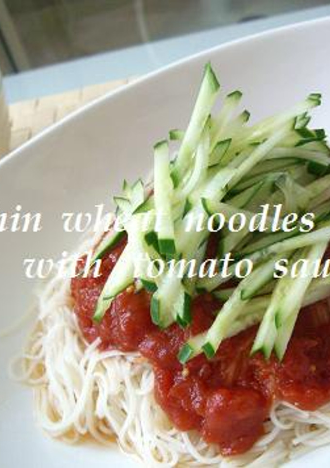 簡単♪冷製トマトのそうめん-レシピのメイン写真