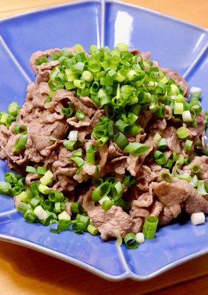 【5分で出来る】牛肉のポン酢炒め葱まみれ-レシピのメイン写真