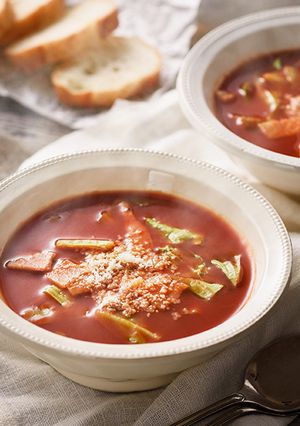 忙しい朝に！レンチンなのに絶品野菜スープ-レシピのメイン写真
