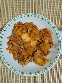 菊芋の豚キムチ炒め-レシピのメイン写真