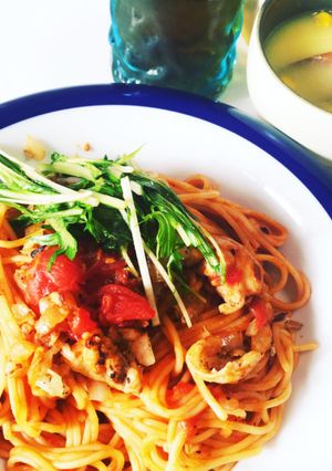 トマトパスタ-レシピのメイン写真