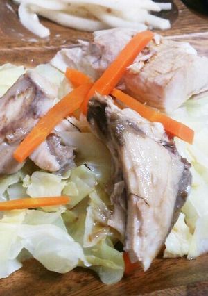 ぶりあらでながらほぐしサラダ(ヒマ人向け-レシピのメイン写真