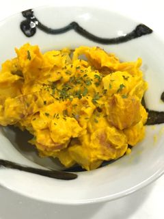 子供も玉ねぎが食べれるかぼちゃサラダ-レシピのメイン写真