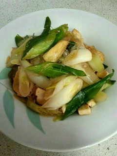 長ねぎと豆腐の炒めもの-レシピのメイン写真