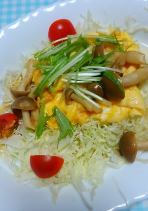 しめじドレッシングのホットサラダ♪-レシピのメイン写真