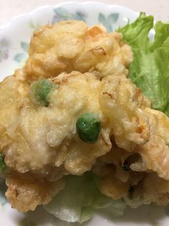 鶏胸肉と玉ネギのかき揚げ-レシピのメイン写真