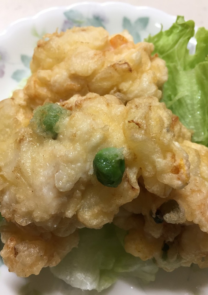 鶏胸肉と玉ネギのかき揚げ-レシピのメイン写真