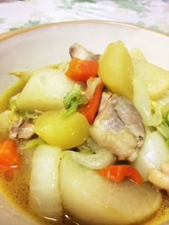 簡単♪鶏肉と大根のカレー煮込み-レシピのメイン写真
