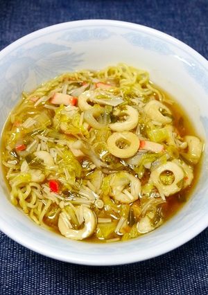 簡単！中華スープ餡かけ焼きそば-レシピのメイン写真