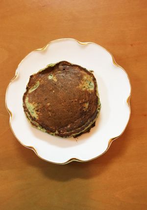 子どもにバナナほうれん草入りパンケーキ-レシピのメイン写真