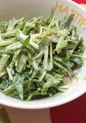 MUJIカフェ風◎豚肉×水菜サラダ-レシピのメイン写真