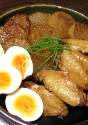 コクうま♡大根と手羽先の煮物-レシピのメイン写真