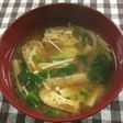 大根菜とえのきのお味噌汁♡