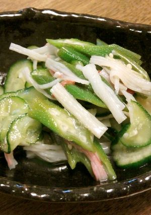 簡単!!オクラの酢の物-レシピのメイン写真