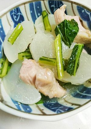 小かぶと鶏肉の炒め煮-レシピのメイン写真
