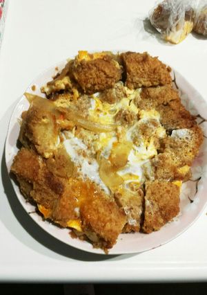 値下げ~野菜コロッケ丼(卵とじ)-レシピのメイン写真