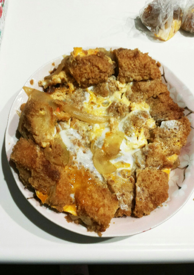 値下げ～野菜コロッケ丼(卵とじ)-レシピのメイン写真