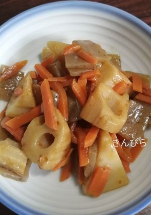 蓮根きんぴら煮-レシピのメイン写真