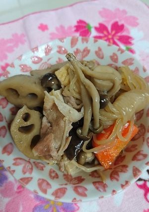 簡単。副菜。れんこん煮。-レシピのメイン写真