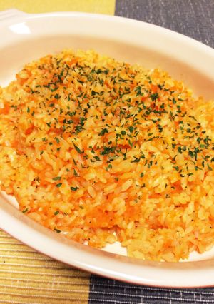 ニンジンピラフ☆無洗米・ガス自動炊飯で-レシピのメイン写真