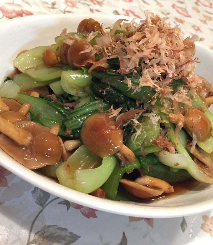 青梗菜となめこのさっぱり和え-レシピのメイン写真
