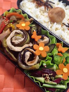 長茄子と豚肉のくるくる巻き♪-レシピのメイン写真
